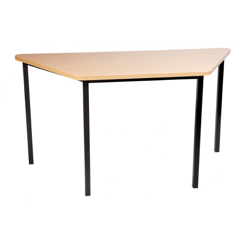 MA All Purpose Metal Framed Melamine Top Trapezium Table