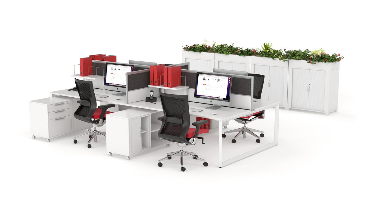 OL Anvil Double Sided 6 User Desk Frame