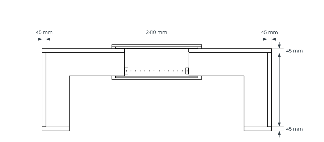 OL Anvil Extendable Reception Facade