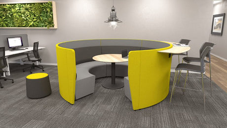 OL Motion Arc 5 Seatings with 1100mm Height Privacy Wall