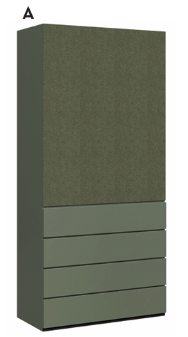 DD Archie Multipurpose Pin Board Wall Unit