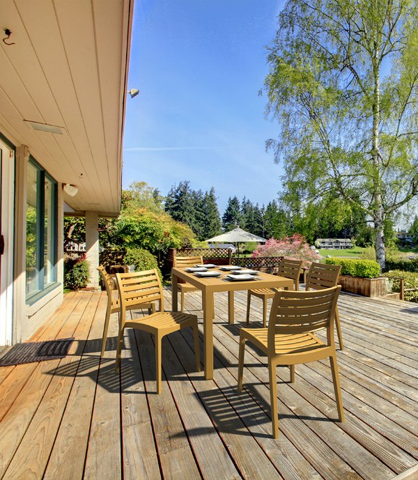 FL Ares Hospitality Outdoor Stackable Chair