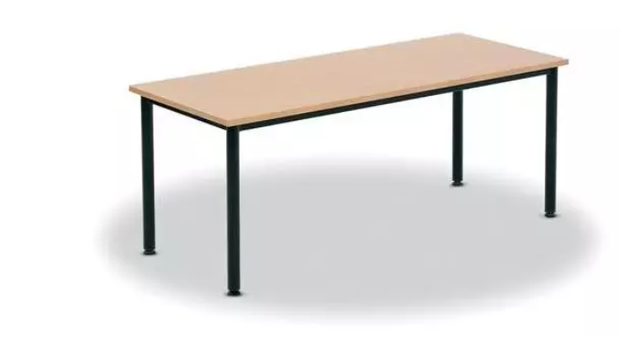 MA Astra Round Leg Rectangular Table 25mm Top