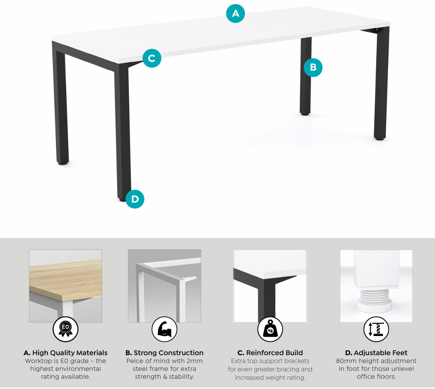 OL Axis Single User 120° Workspace Corner Desk