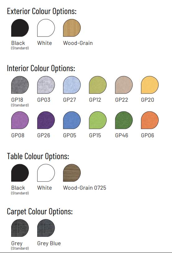 RL B.Quiet 4-6 Person Acoustic Meeting Pod – Custom Colour