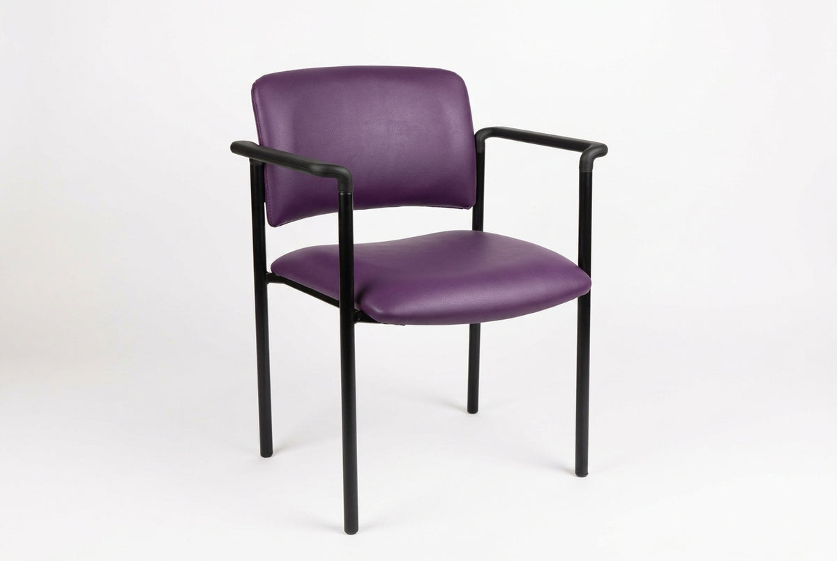 MA Belmont Fabric or Vinyl Upholstered Stackable Visitor Armchair