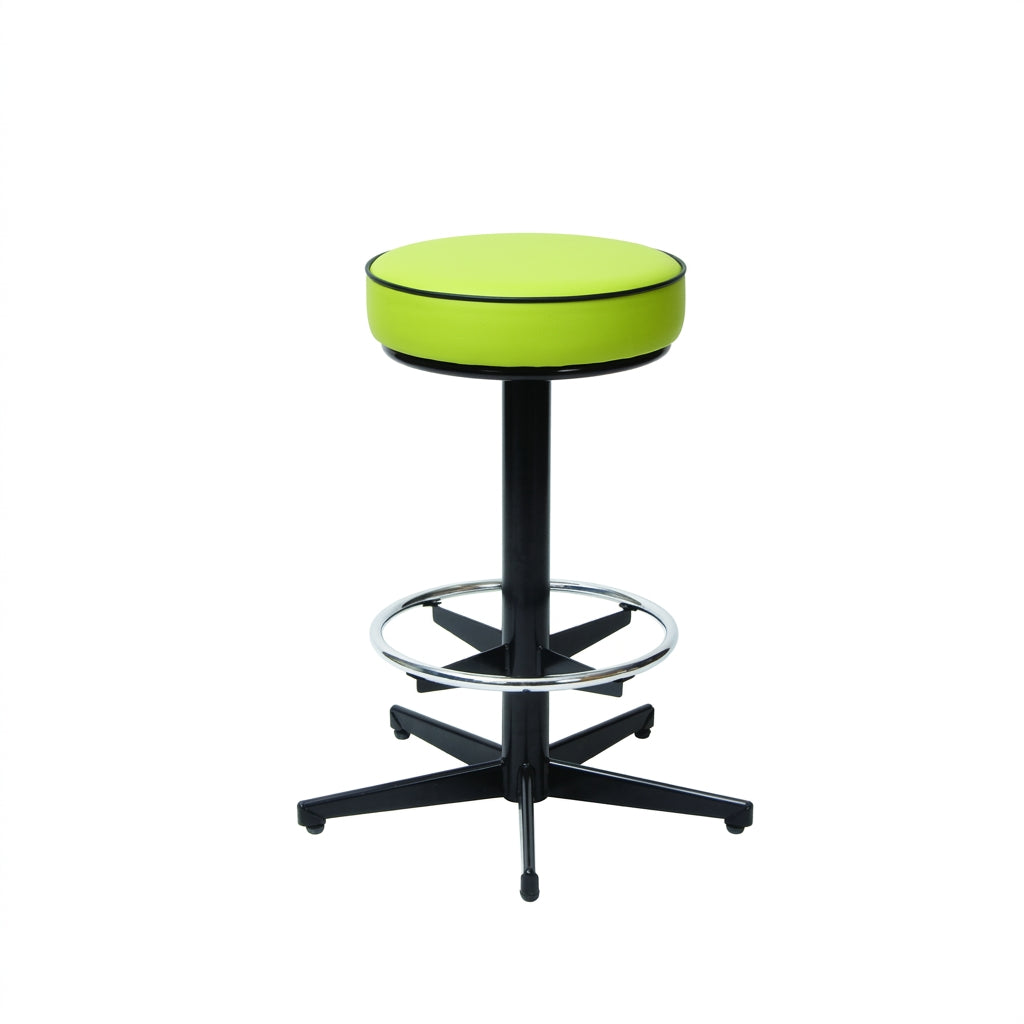 MA Bistro Fabric or Vinyl Upholstered Hospitality Swivel Bar Stool