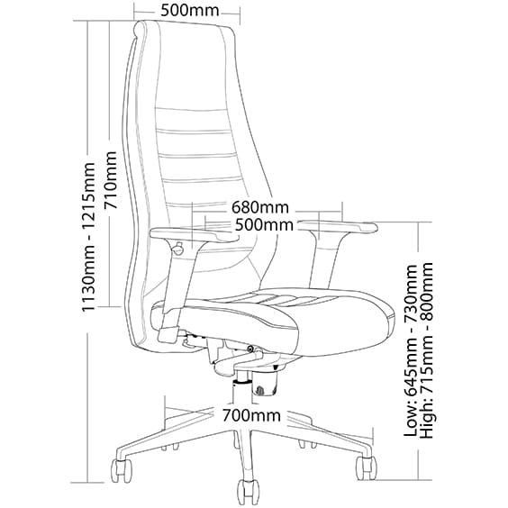 ST Boston PU Leather High Back Executive Chair