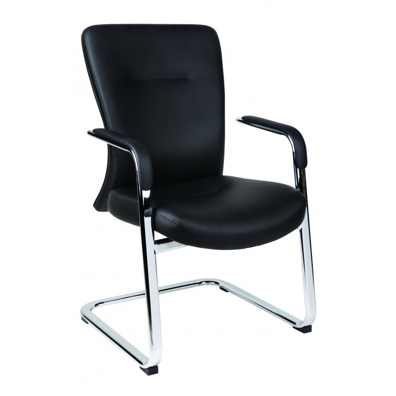 MA Bentley PU Leather Upholstered Cantilever Armchair