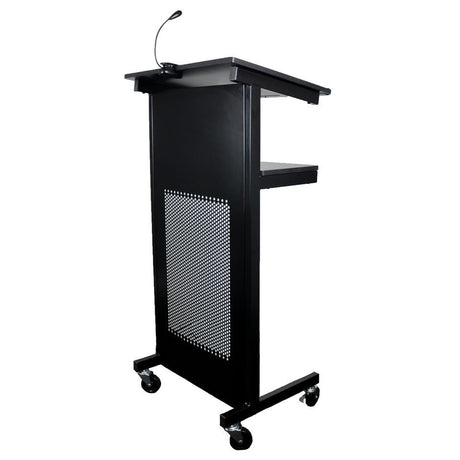 RL Heavy Duty Lectern with Melamine Shelves and Castors