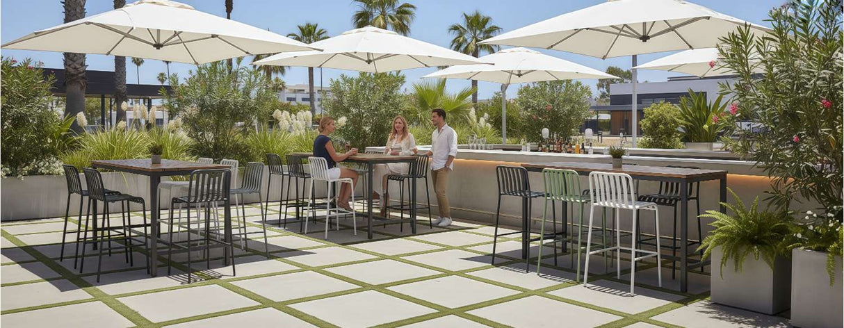 FL Boardeaux Aluminium Stackable Hospitality Outdoor Barstool