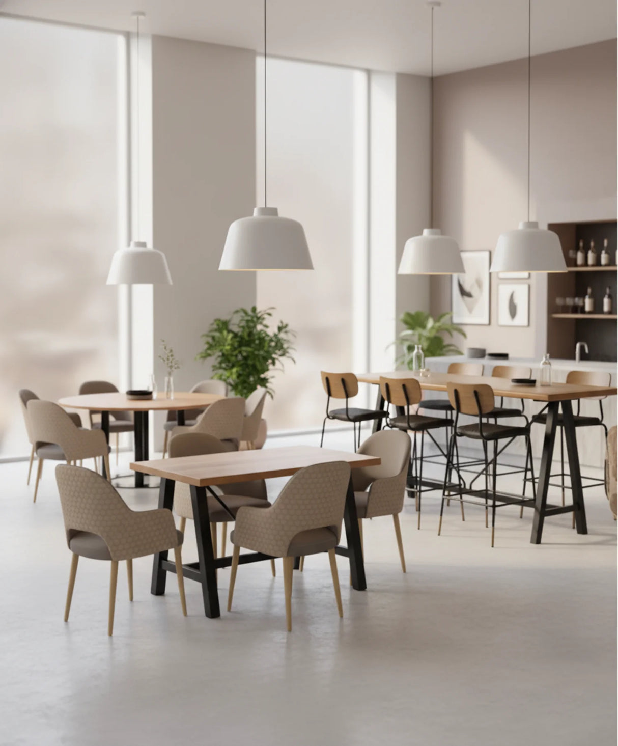 FL Orleans Bourbon PU Leather Upholstered Aluminium Legs Hospitality Armchair