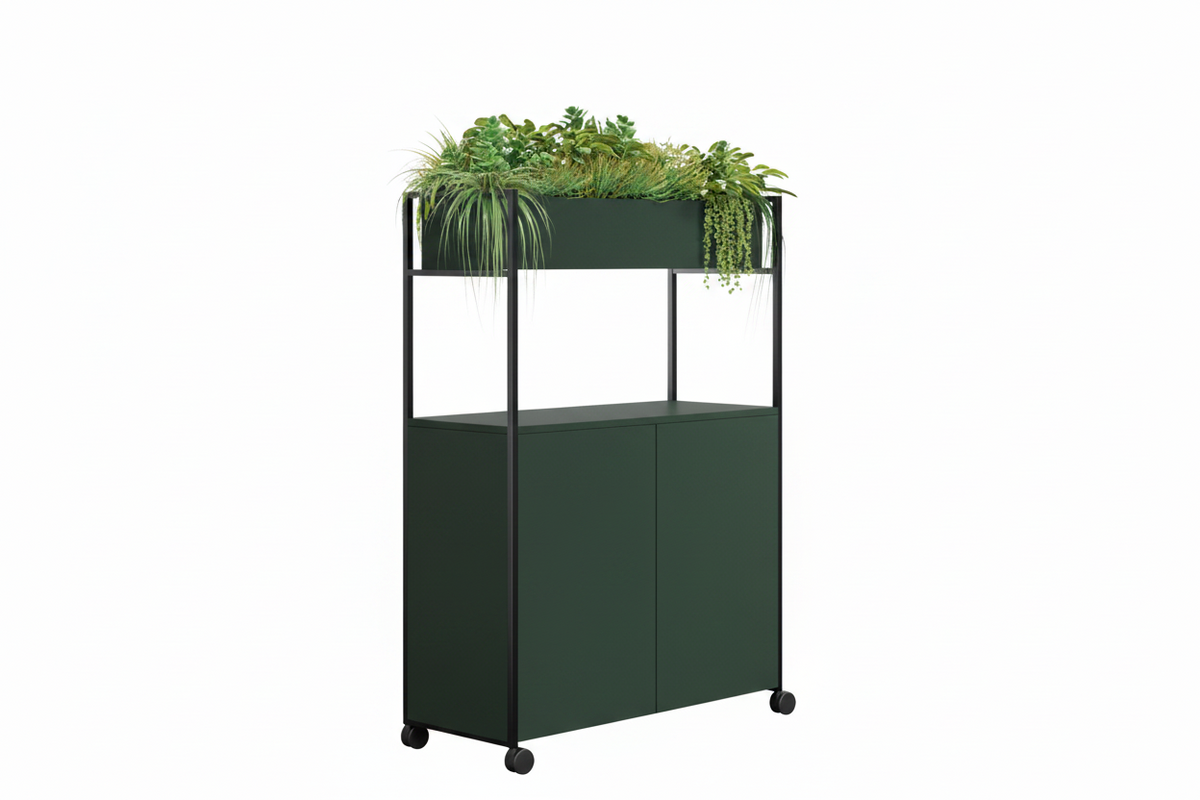 DD Brookes 2 Door Mobile Planter Storage