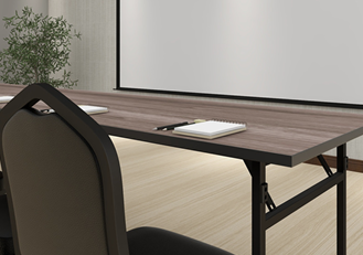 FL Brooklyn Hospitality Rectangular Trestle Table