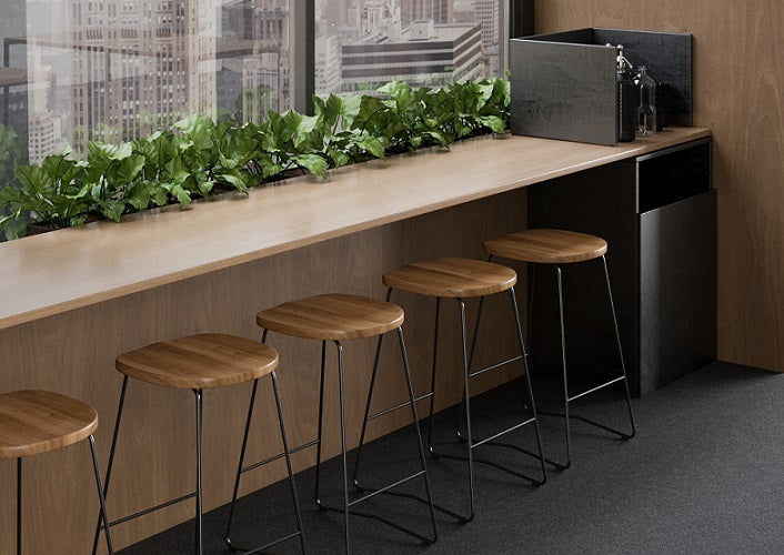 DD Café Planter Breakout Dining Bench with Bin