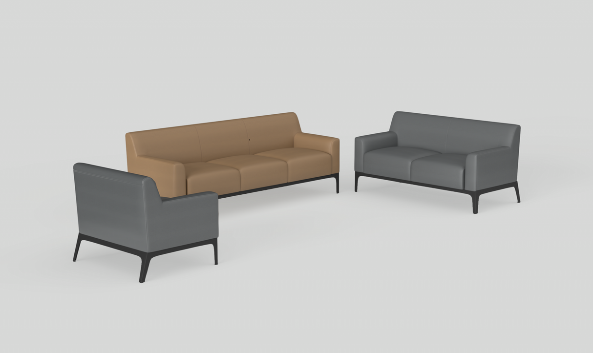 OL Cedar PU Leather Upholstered Single Seater Breakout Lounge
