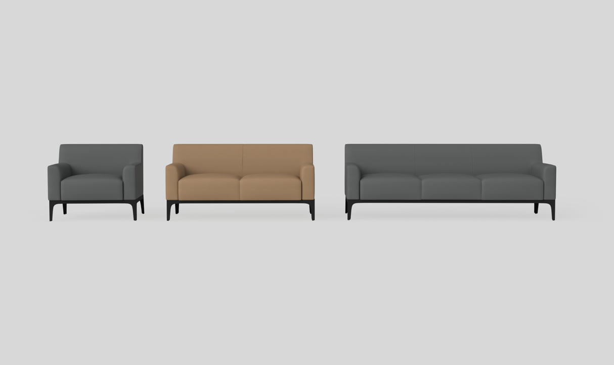 OL Cedar PU Leather Upholstered Single Seater Breakout Lounge