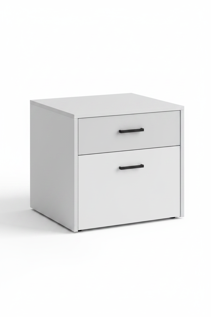 DD CC Plus 1 Drawer 1 File Drawer Under Desk Freestanding Pedestal