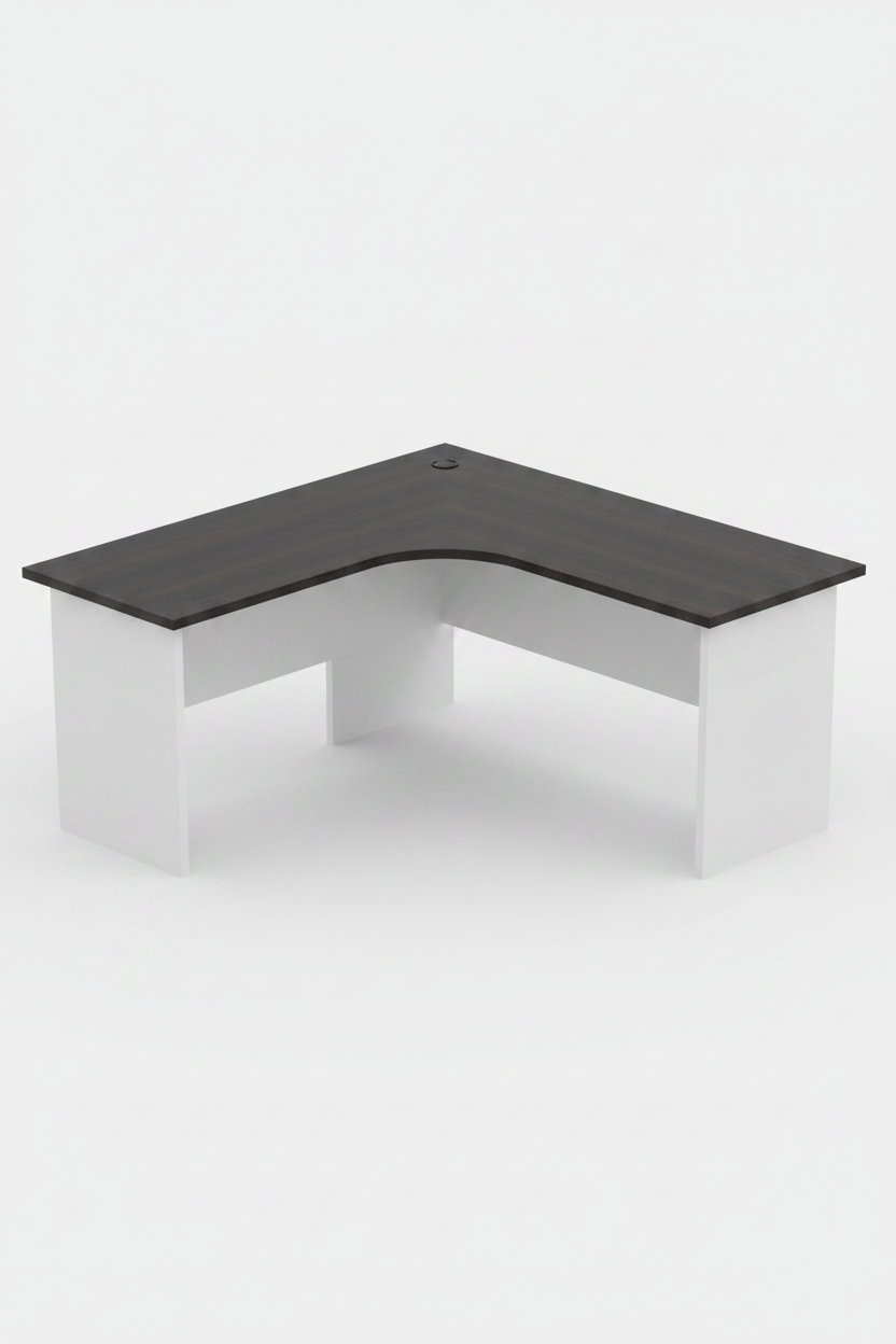 DD CC Plus 2 Piece Radial Corner Workstation