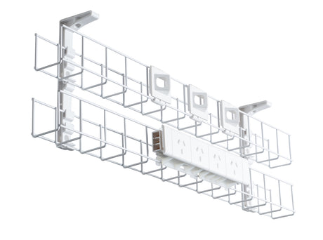 CM Wire Grid Dual Tiers Cable Basket