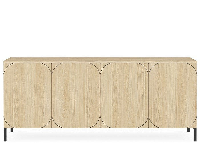 DD Onyx 4 Door Credenza Buffet