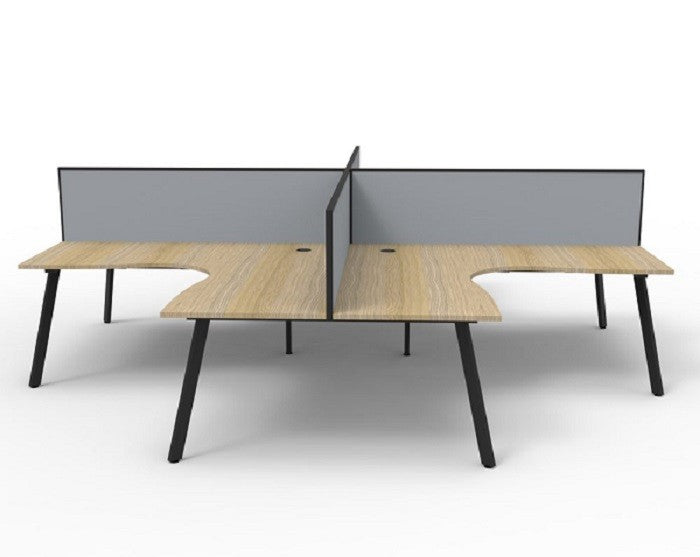 RL Eternity Workstation for 4 Users with SHUSH30 Screen