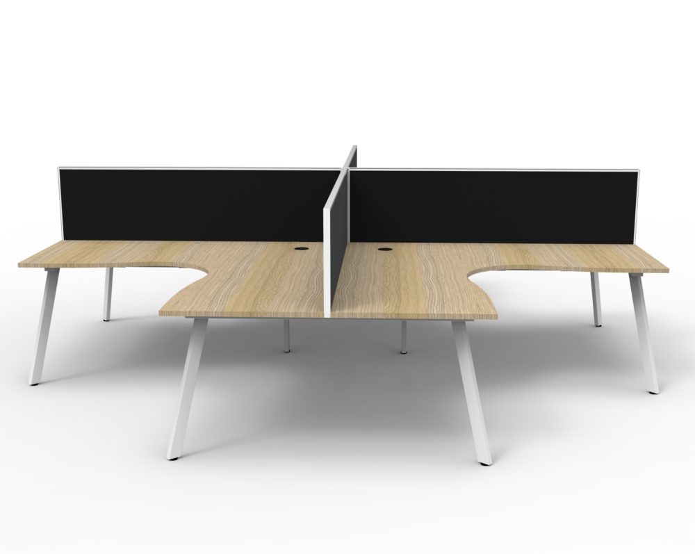 RL Eternity Workstation for 4 Users with SHUSH30 Screen