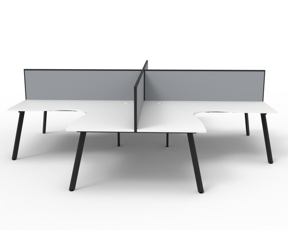 RL Eternity Workstation for 4 Users with SHUSH30 Screen
