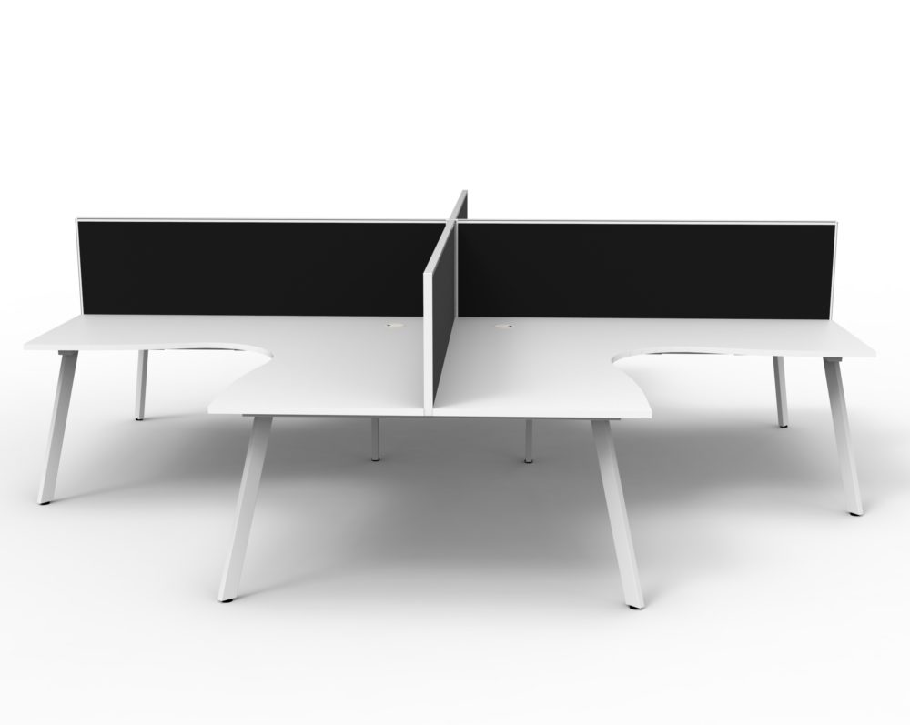 RL Eternity Workstation for 4 Users with SHUSH30 Screen
