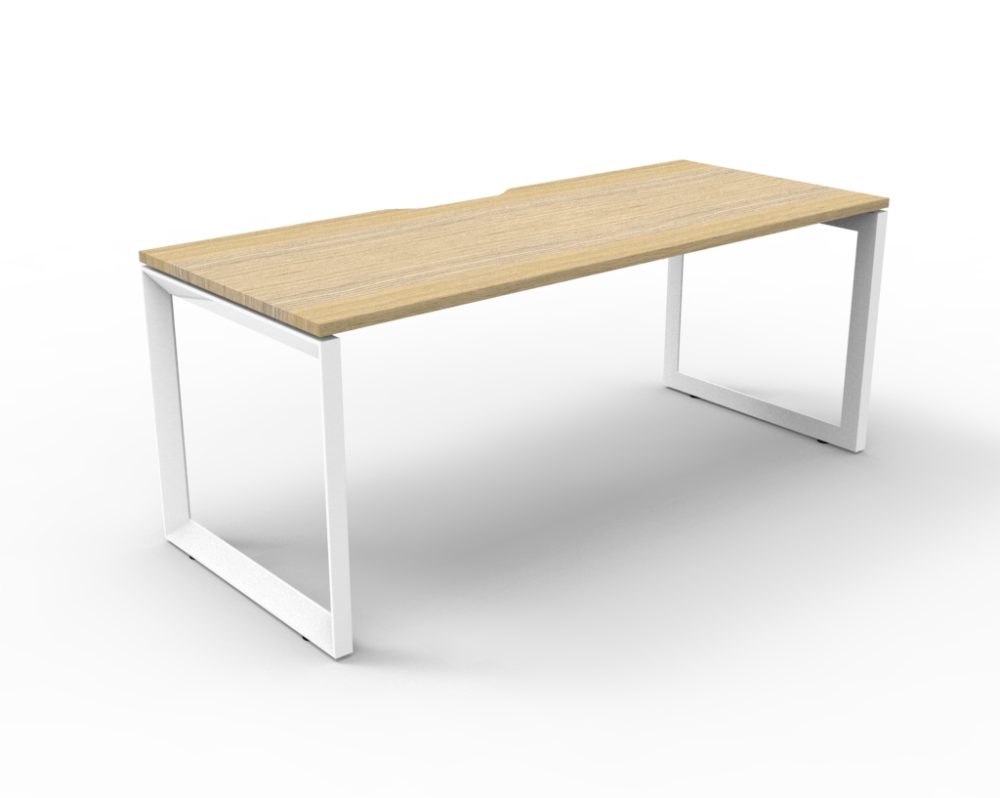 RL Infinity Loop Leg Single User Straight Desk