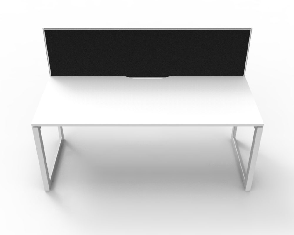 RL Infinity Loop Leg Single Sided Workstation with SHUSH30 Screen