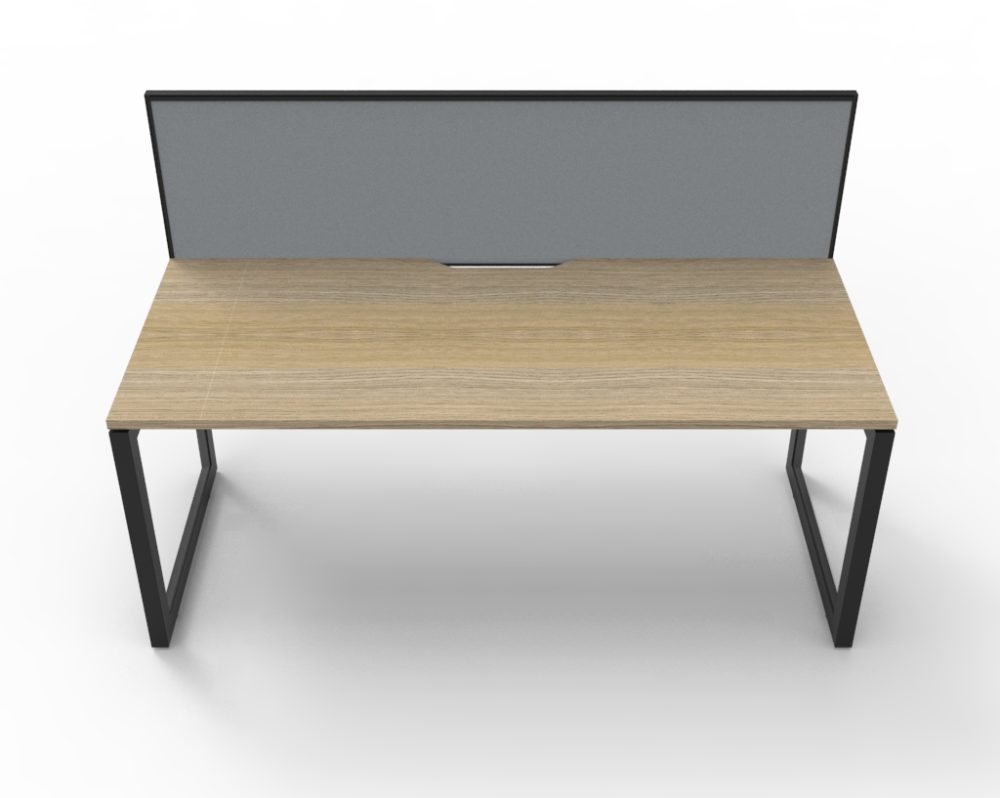 RL Infinity Loop Leg Single Sided Workstation with SHUSH30 Screen