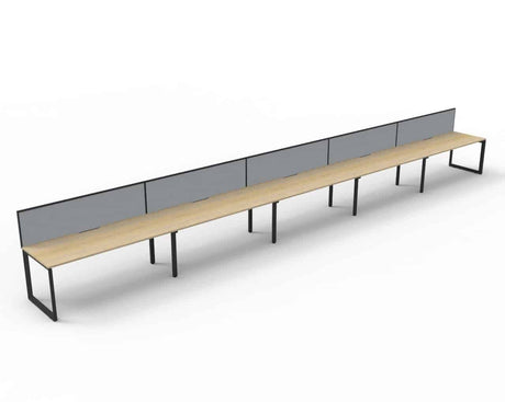 RL Infinity Loop Leg Single Sided Workstation with Screen