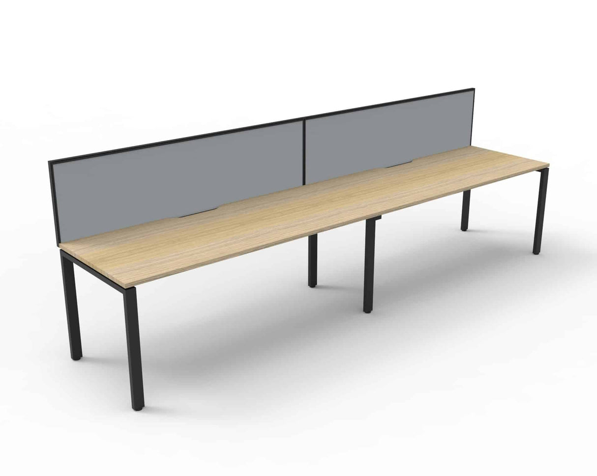 RL Infinity Profile Leg Single Sided Workstation with SHUSH30 Screen