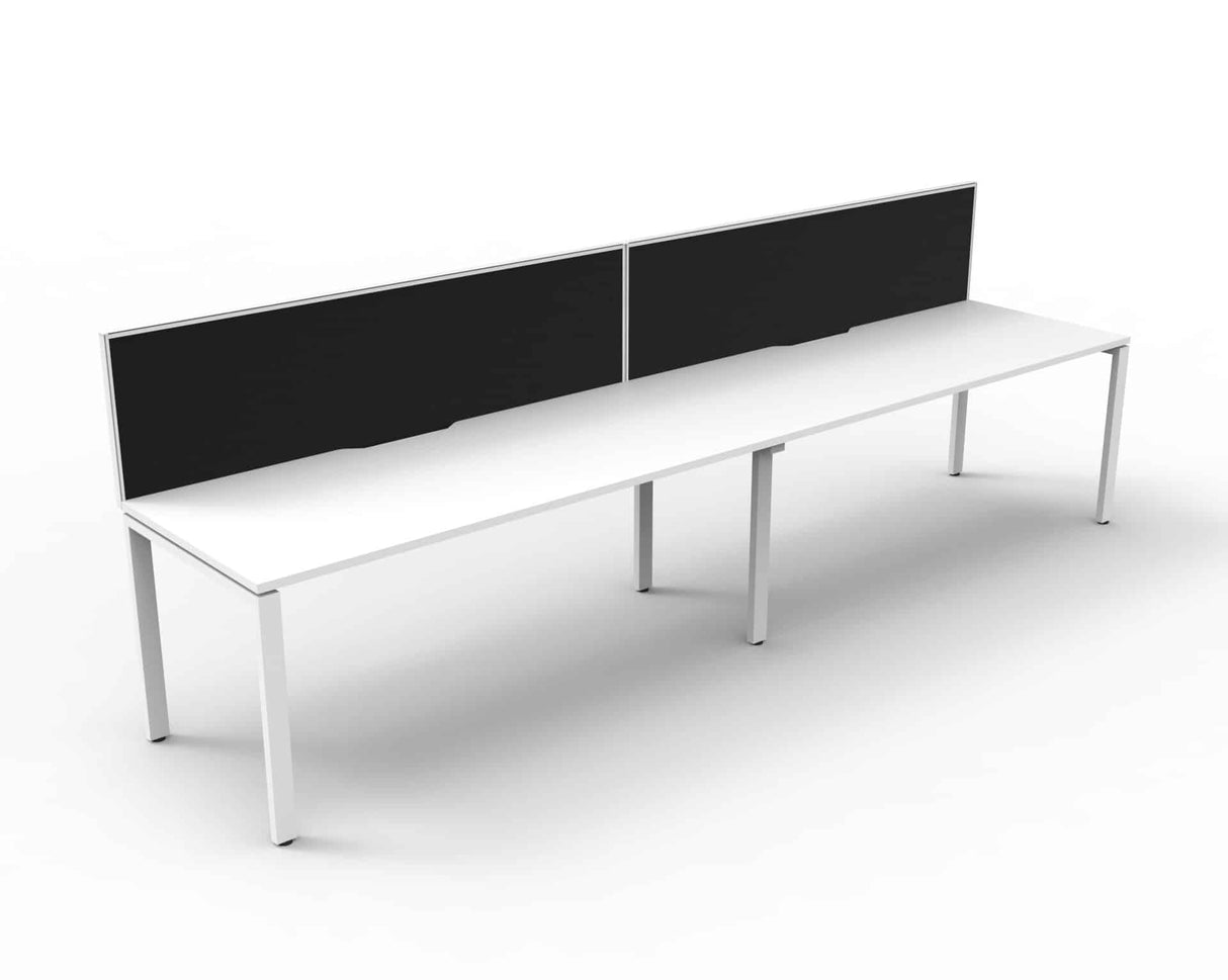 RL Infinity Profile Leg Single Sided Workstation with SHUSH30 Screen