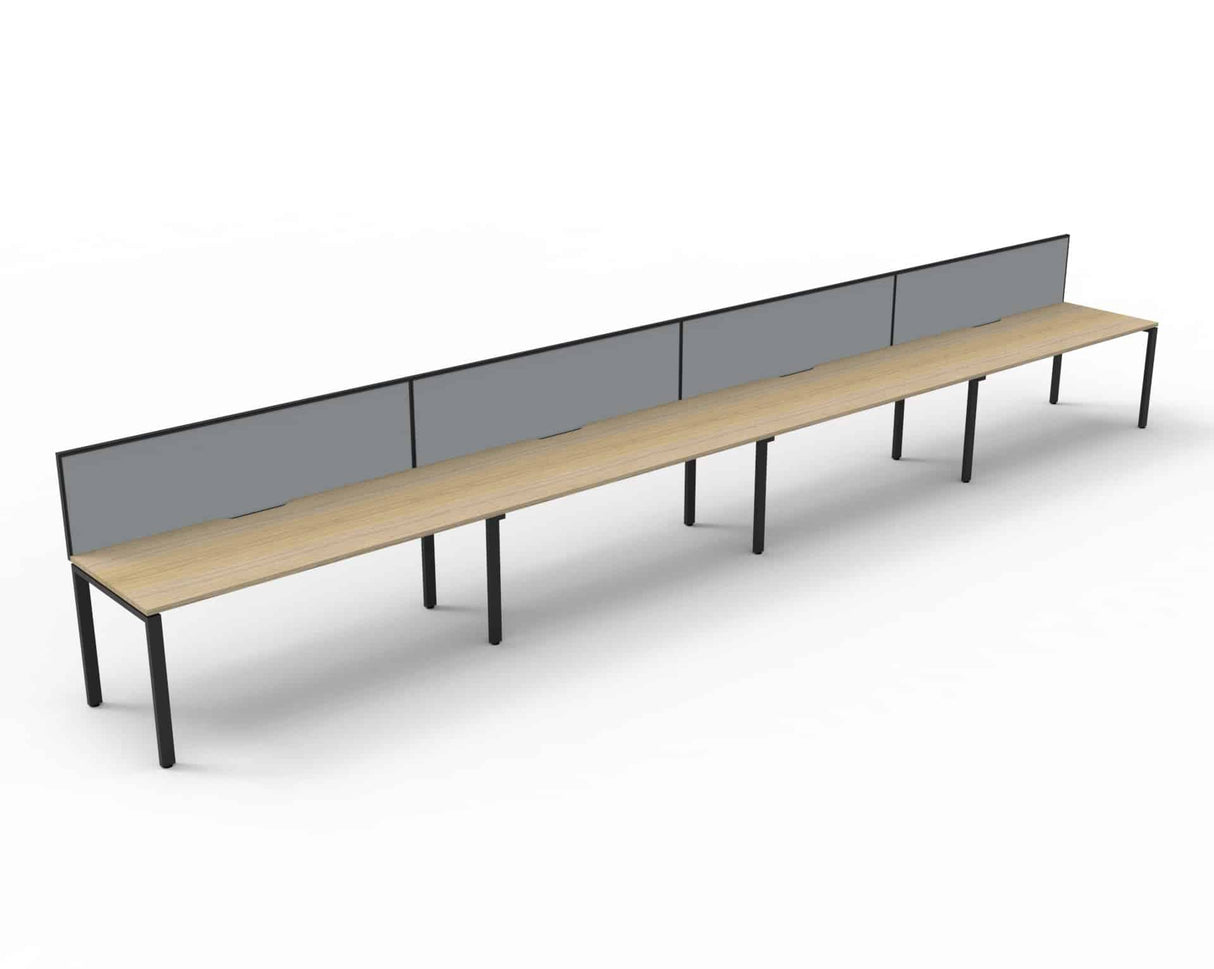 RL Infinity Profile Leg Single Sided Workstation with SHUSH30 Screen