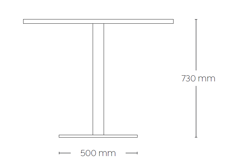 OL AltoSystem Disc Base Table Frame