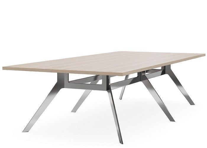 DD Delta Duo Twin Broadroom Table with Metal Frame Base