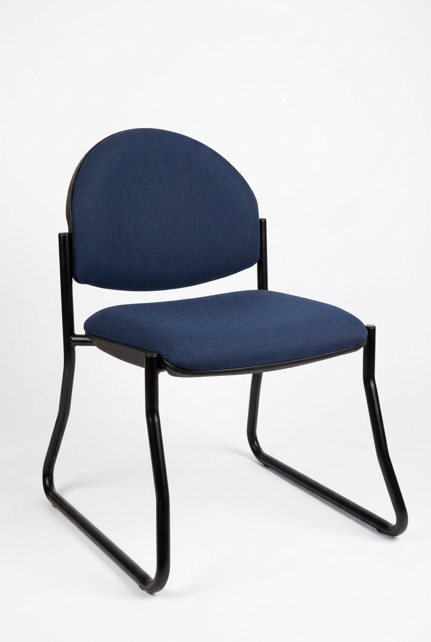 MA Dino 50 Fabric or PU Leather Upholstered Stackable Sled Base Visitor Chair