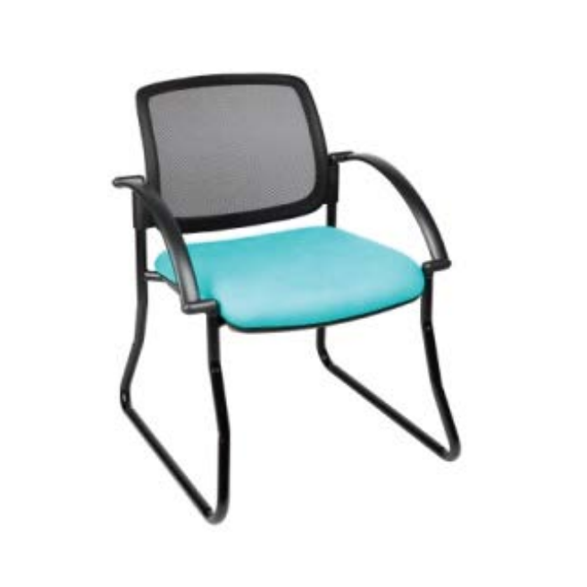 MA Dino 60 Fabric Upholstered Sled Base Arm Chair