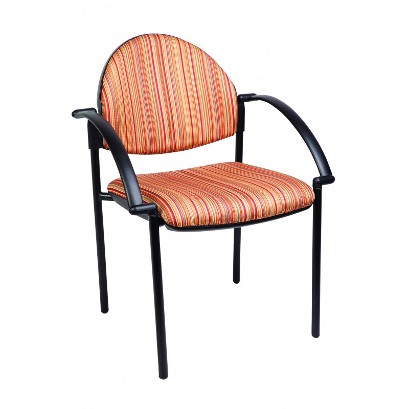 MA Dino 50 Fabric Upholstered 4 Leg Visitor Arm Chair