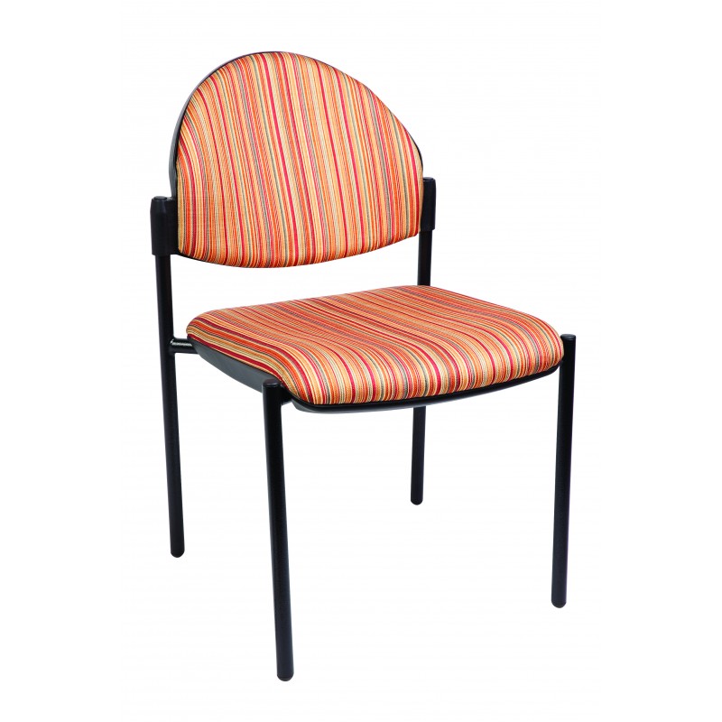 MA Dyno 50 Fabric or PU Leather Upholstered Stackable 4 Leg Side Chair