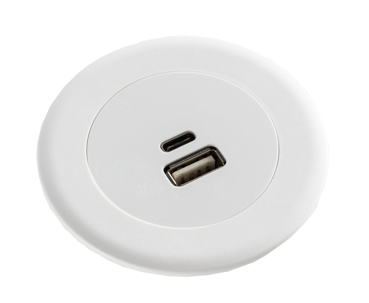 CM Echo In Desk USB A/C Fast Charge Module