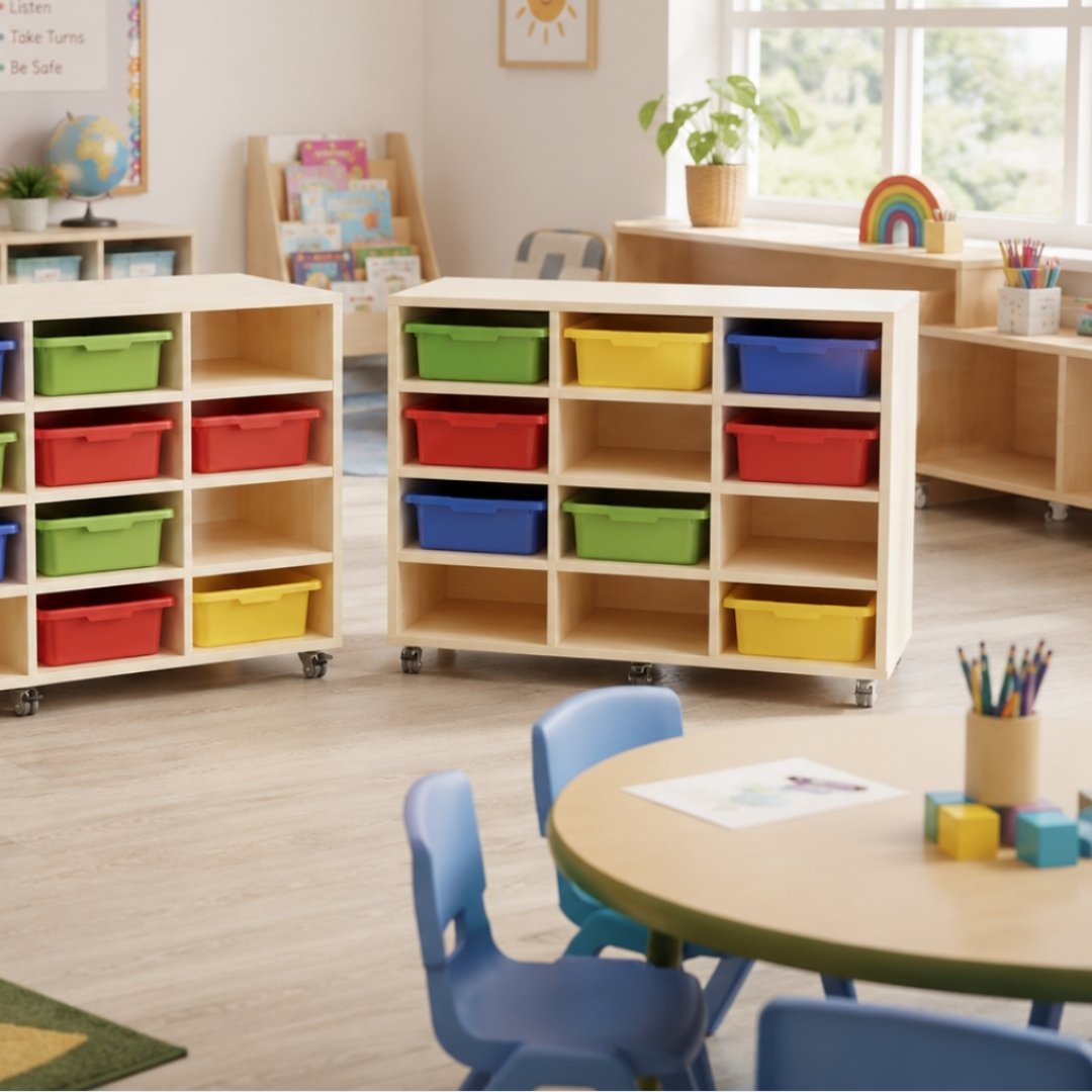 VC Creative Kids Tote Tray Mobile Storage Trolley