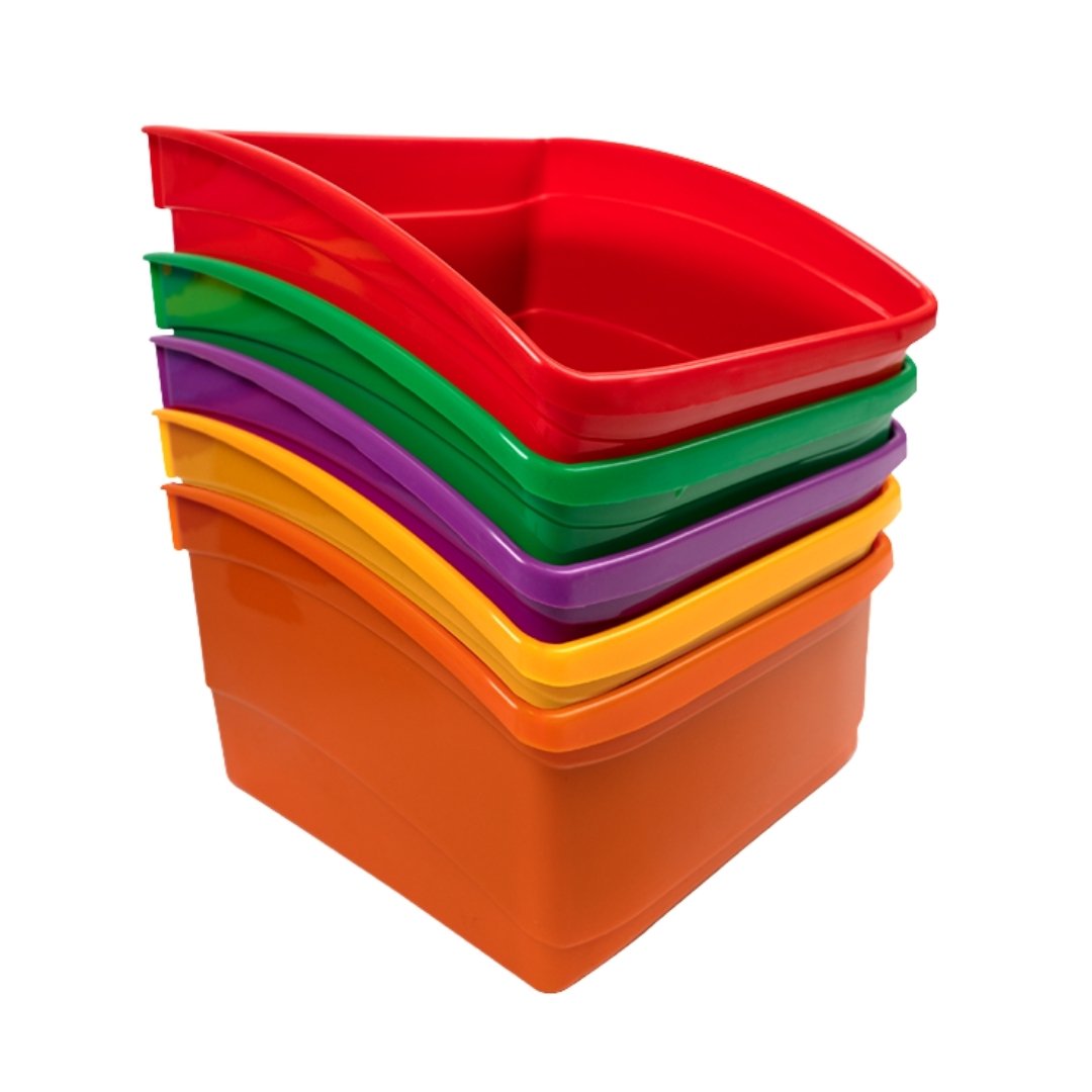 VC Creative Kids Plastic Large Tubs for Books or Folder Storage