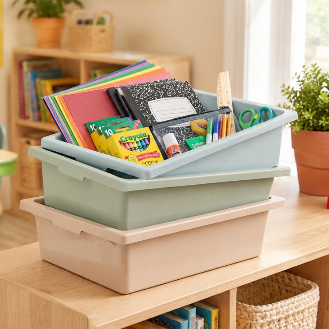 VC Creative Kids Tote Trays for Classroom Storage Unit