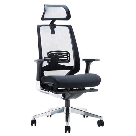 ST Evita High Back Aluminium Base Executive Chair with Headrest