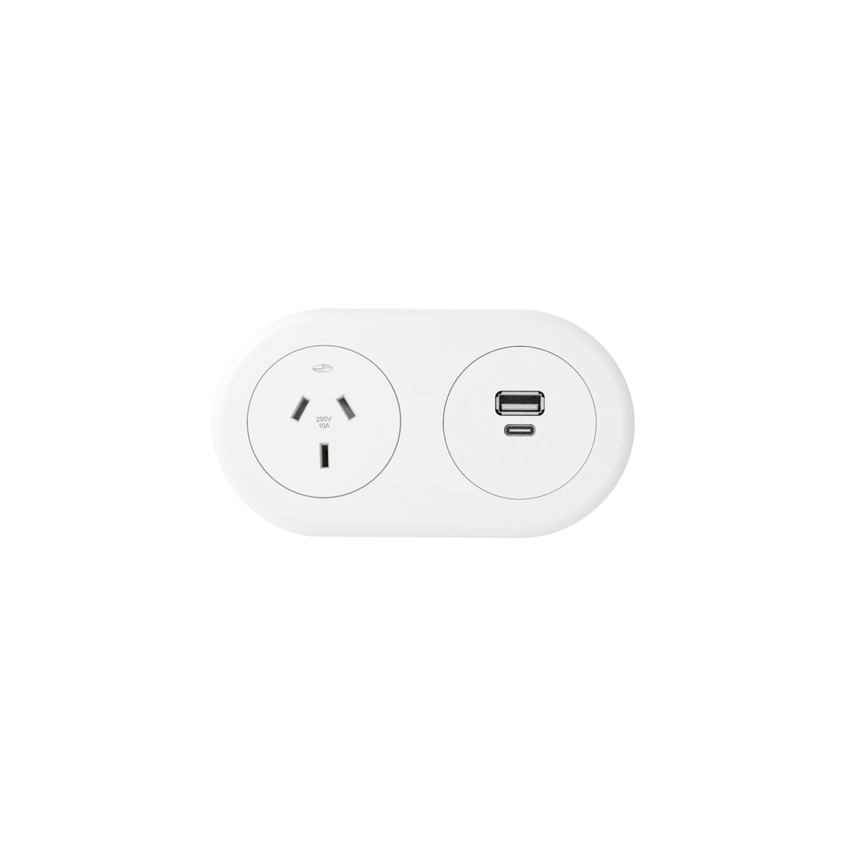 CM Echo In Desk GPO with USB Fast Charging Module