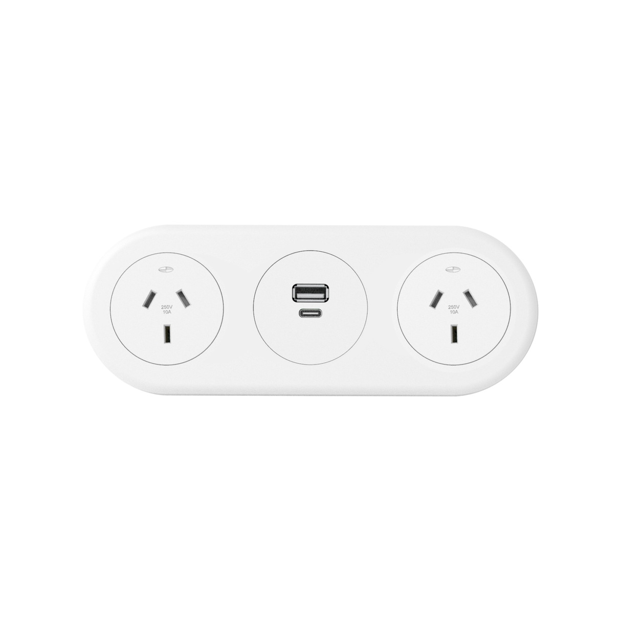 CM Echo In Desk 2 GPO with USB Fast Charging Module