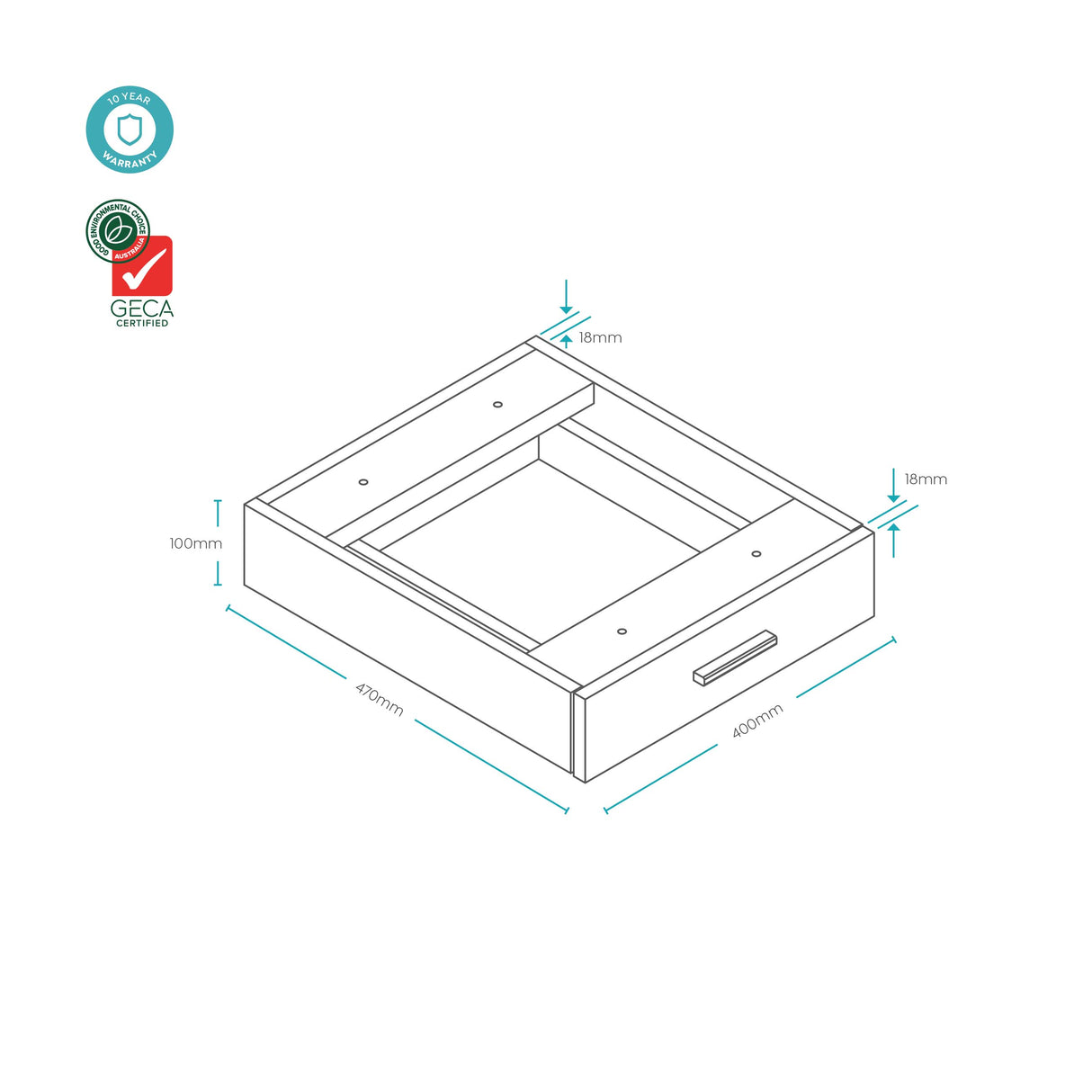 OL AltoSystem Mobile Bookcase Drawer Unit
